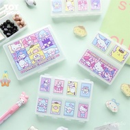 【New style recommended】Sanrio Pill Box Cute Japanese Cartoon Student Portable Portable Small Medicine Box Jewelry Storag