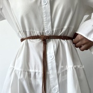 Dệt Tay Phong Cách Dân Tộc Bohemian Thắt Lưng Nữ Kèm Đầm Thắt Lưng Dải Da Trang Trí Cho Thanh Niên