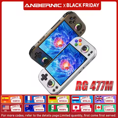 ANBERNIC RG477M Retro Handheld Game Console 4.7-inch LTPS 64 Bit Game Player Dimensity 8300 Online M