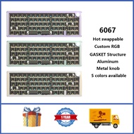 MONKA 6067 Mechanical BareBone Keyboard Kit GASKET Structure RGB Hot swappable Aluminum Custom Keybo