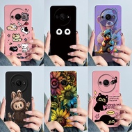 Casing For Xiaomi Poco C61 C C61 PocoC61 4G 2024 Phone Case Pretty Flowers Cartoon Pattern Matte Ful