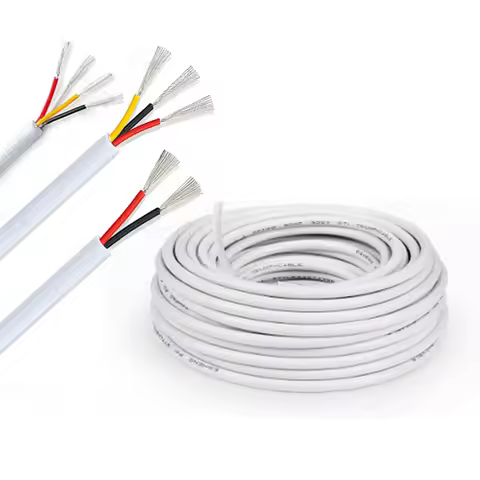 Sheathed Cable 2 3 4 Core 28/26/24/22/20/18/16/14AWG Electrical Wires Flexible Tinned Copper Electro