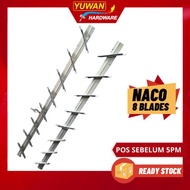 Pemegang Tingkap 8 Layers Blade Traditional Naco Window Local Louver Naco Single Double Blade Contro