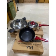 SALE ISA saucepan 16cm Frypan 20cm Casserole 20cm