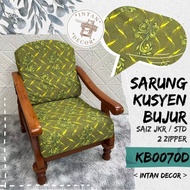 Oval Cushion Cover Round/ 12 pcs (SIZE JKR STD/) 2 ZIPPERS Cushion Cover 60x60cm