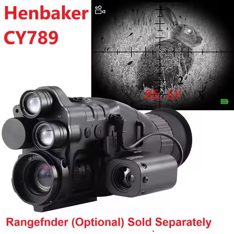 Henbaker CY789 850/940nm Infrared 400M Night Vision Scope Camera 1080P HD 24X Wifi APP Digital Monoc