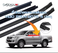 คิ้วรีดน้ำ ยางรีดน้ำขอบกระจกเส้นนอก Toyota Vigo สำหรับรถรุ่น4ประตูเท่านั้น **ใช้กับ 2ประตูไม่ได้นะค่ะ**รุ่นสูง-รุ่นเตี้ย กดเลือกซื้อได้ค่ะ สินค้าพร้อมส่งค่ะ