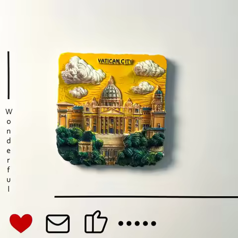 Vatican City，Basilica di San Pietro，Tourism souvenirs，stereoscopic resin，cypress，Decoration home，Ref