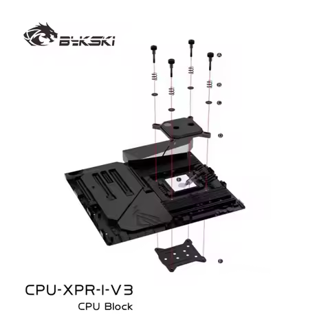 Bykski CPU Block Use for INTEL LGA115X 1200 1700 2011/AMD Ryzen 3/5/7 X470 X570 Water Cooler Radiato