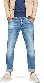 RAW Men's 3301 Regular Straight Jeans, Authentic Faded Blue 51002-b631-a817, 26W x 32L