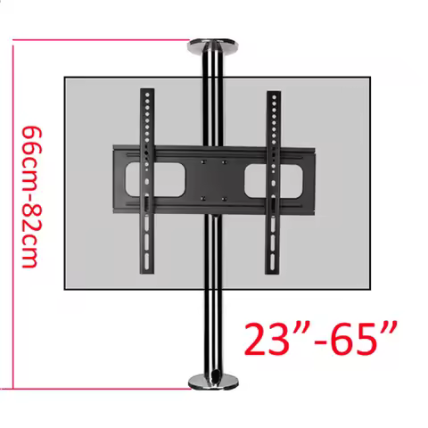 2019 new DL-A10M-66 23"-65" stainless steel LCD TV stand mounts bracket in Partition wall 360 rotate