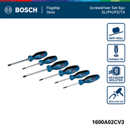 BOSCH 6pc mixed screwdriver set ชุด ไขควง 6 ชิ้น PH PZ SL TX