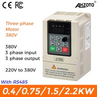 380V VFD 0.75KW 1.5KW 2.2KW 3-phase Motor Speed Controllers Adjustable Frequency AC Drive Inverter