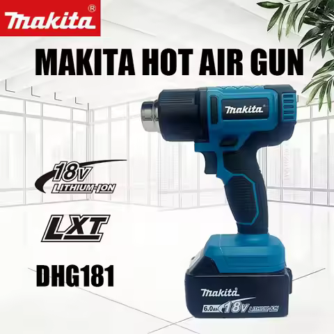 Makita 18V Cordless Heat Gun DHG181 Hot Air Baking Tool Air Dryer for Soldering Max 550°C Shrink Fil