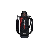 THERMOS 膳魔師真空保溫運動水壺1公升黑色橙色FJS-1000F BKOR（1個）