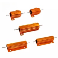 10PCS/Set 25W 50W 100W Aluminum Power Metal Shell Case Wirewound Resistor 3R 6R 8R 25R Power Resisto