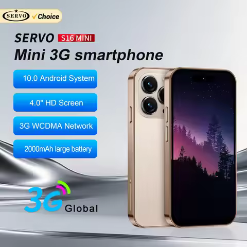 SERVO S16 MINI 3G Pocket Smartphone Android System 2GB+16GB Google Store WiFi Hotspot Dual SIM Stand