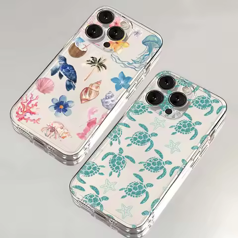 Marine Animals Depiction Phone Case for Oppo Reno12 Reno11 Reno10 Reno8 Reno7 Reno6 Reno5 Pro Plus 4