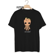 Men's Distro T-shirts with Im Groot Motif Unisex Distro T-shirts for Men andWanita Cool Men's T-shir