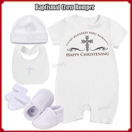 Pambinyag Baby Boy White Christening Clothes for Baby Boy Terno Girls Baptismal Outfit Cotton Church