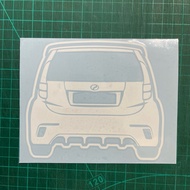Sticker Belakang Kereta Myvi 6x6 Inci