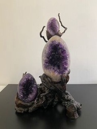 天然烏拉圭紫水晶恐龍蛋（紫晶，水晶，晶洞）