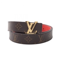 [Used] Louis Vuitton LOUIS VUITTON Belt Ceinture LV Initials Monogram 30MM Reversible Leather Ceintu