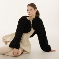 (PAPERS) Teddy Bear Crop Jacket