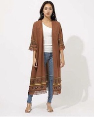 民族風🌸日系Azul民族復古流穌外套 Japan vintage style tribal print tassels outer coat