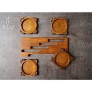 KAYU BLOM COASTER SET / Wooden Coasters / Coasters / - COASTER SET