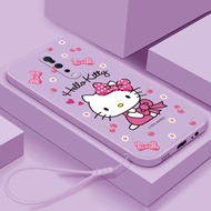 Casing OPPO R17 Pro R15 Pro R9S Plus F1 Plus R9S Hello Kitty Soft Case Silicone Square Phone Case Camera Full Coverage Shockproof Back Cover