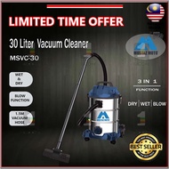 MOSTAZ MSVC-30L 1500W 30L HEAVY DUTY WET AND DRY STAINLESS STEEL VACUUM CLEANER VAKUM