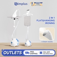 Simplus 2 in 1 Garment Steamer | 2000W | 34g/min Steam | 11-Iron Mode 丨Ironing Board丨Rotatable Handh