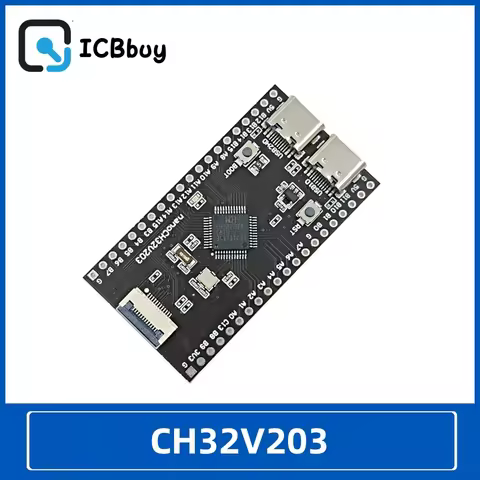 CH32V203 Development Board Minimum System Board Core Board Dual TYPE-C USB Ports