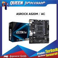 MOTHERBOARD ASROCK A520M / AC ( AM4 / A520 / DDR4 )