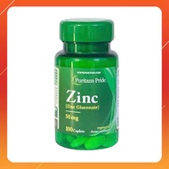 Viên uống bổ sung kẽm Puritan’s Pride Zinc Gluconate 50mg - 100 viên- Tăng cường miễn dịch hỗ trợ sứ