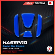 HASEPRO Crystal Emblem (Rear) for Honda Fit GK3/4/5/6 (Crystal Blue) CREH-3BL Direct from JAPAN