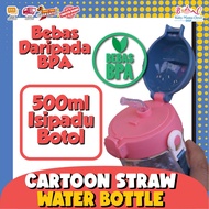 botol air budak sekolah drinking bottle kids water bottle 1500ml with straw bottle air tupperware dr