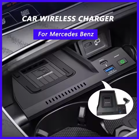 Fast Mobile Wireless Charger For Mercedes Benz W213 E-Class E200 E300 E260 2017 Charger Phone Holder