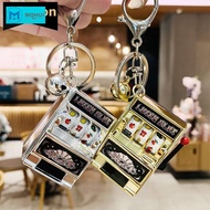 MW  Lucky Jackpot Mini Fruit Fun Birthday Keychain Coin Operated Games Machine H5I3