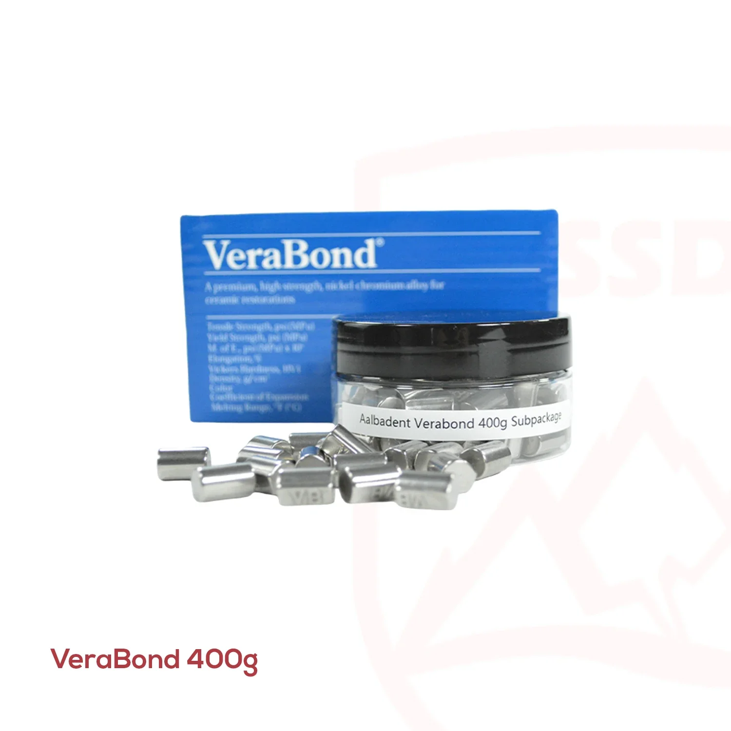400g VeraBond / Litedent ความแข็งแรงสูงนิกเกิล-โครเมียมทันตกรรมเซรามิค Lab วัสดุ VB โลหะผสม