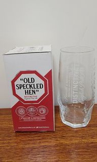 全新 Old Speckled Hen beer 啤酒杯 玻璃杯 水杯***另有Asahi Suntory Sapporo Hoegaarden Kirin Stella 嘉士伯 1664 藍妹 百威 生力等啤酒產品出售