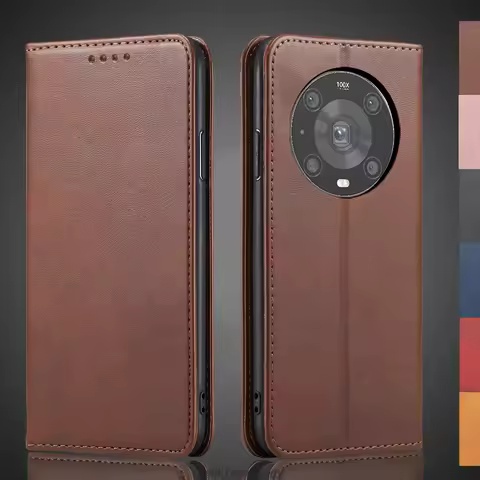 Magnetic attraction Leather Case for Huawei Honor Magic 4 Pro / Magic4 Pro LGE-AN10 LGE-NX9 Flip Cov