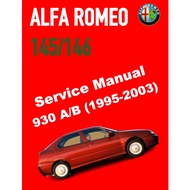 ALFA ROMEO 145-146 TYPE 930 A/B (1995-2003) SERVICE WORKSHOP MANUAL