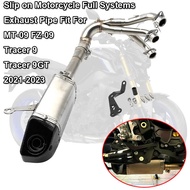 2023 Tracer 9 Tracer 9GT Motorcycle Slip on Exhaust Escape Muffler Front Mid Link Pipe Fit For YAMAH