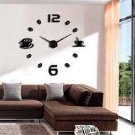 (LARGE SIZE, TYPE 1) Large DIY wall clock, personalized coffee model (model V26)