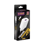 V-GeN VTC1-46 Travel Charger Adapter 2.4A FREE 1M Micro VGEN USB Cable