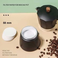 One Two Cups Coffee Filter Paper Moka Pot 100 PCS 53mm - OJ-1
