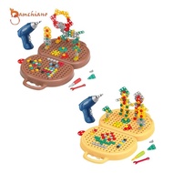 gamchiano Play Toolbox Mosaic Puzzle DIY Screw Set Creative Toolbox for Kids Ages 3-12 Christmas Gif