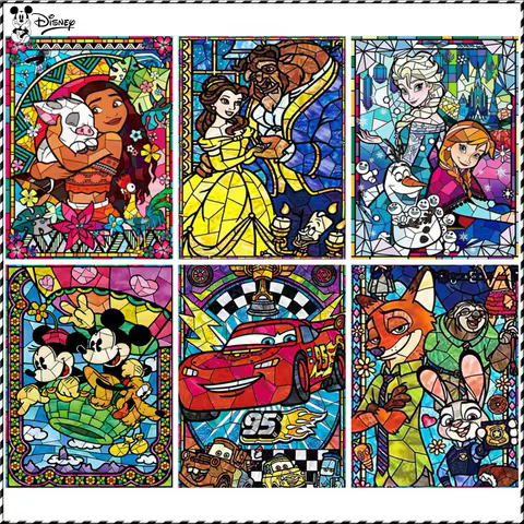 Disney Diamond Painting Crazy Animal Ocean's Wonderland Embroidery Kit Home Decorate 30x40cm